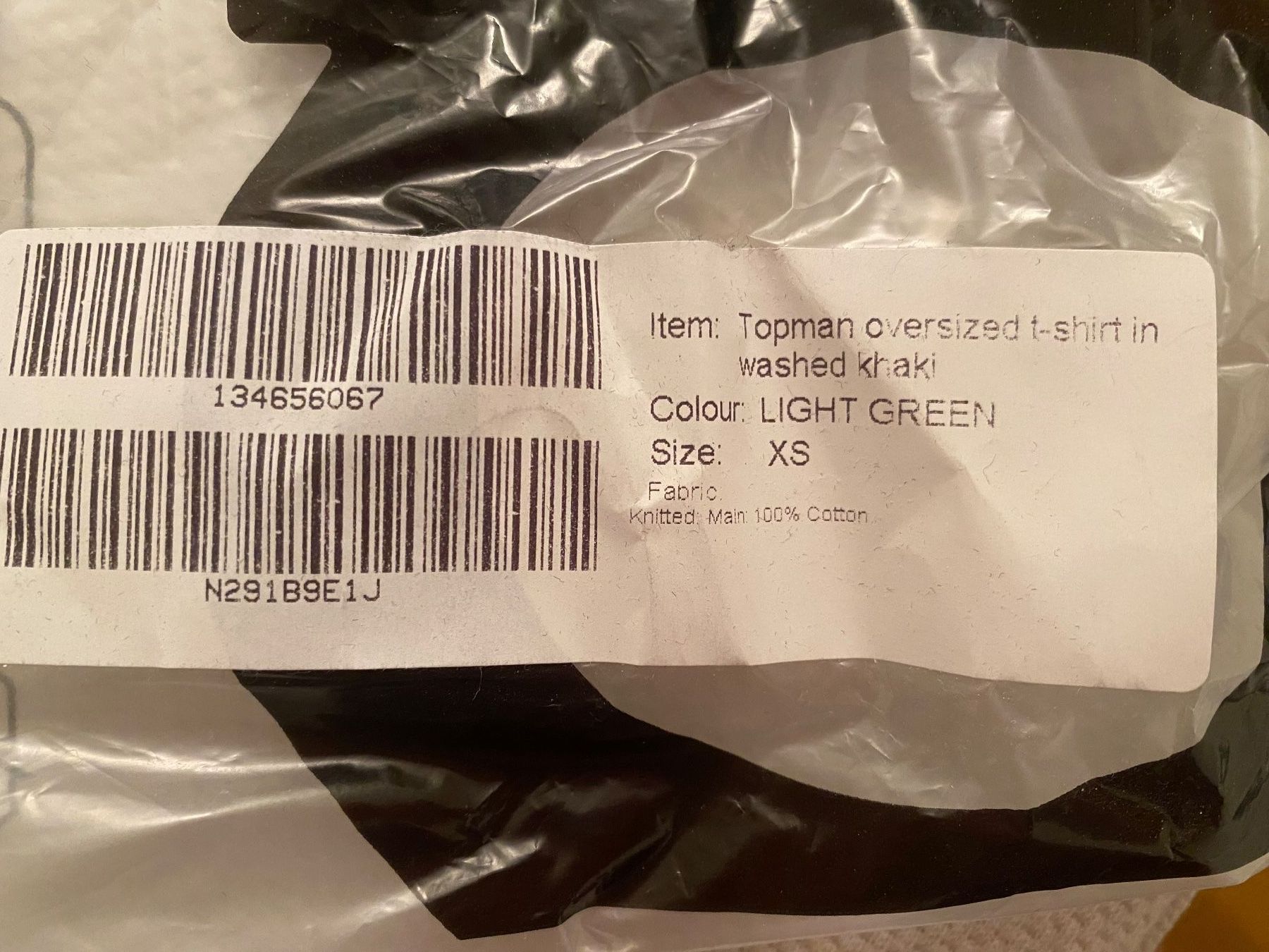 T-shirt: Topman oversized tshirt in washed Kaki – Nuovo e nell'imballaggio originale da Zürich venduto da mel_z6hd 1