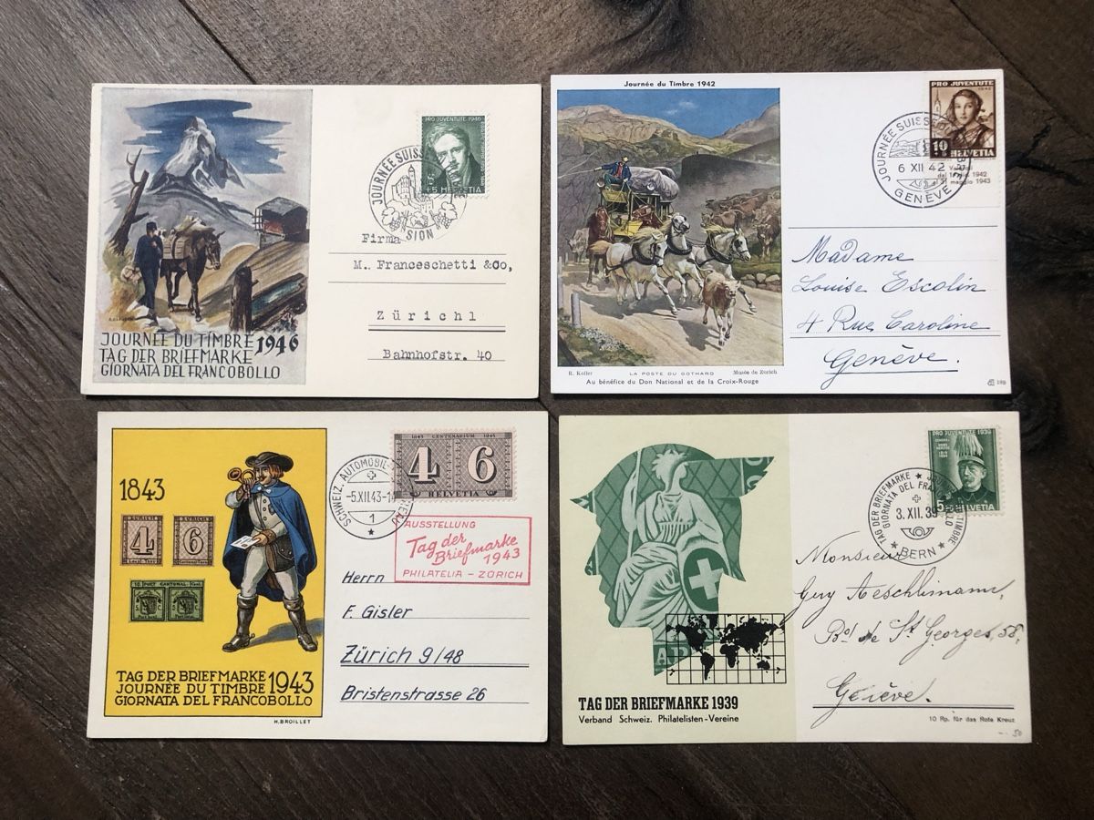 Alle Briefmarken: Sammlung TAG der BRIEFMARKE ab 1937 – Gebraucht aus Lufingen von Rac0 1