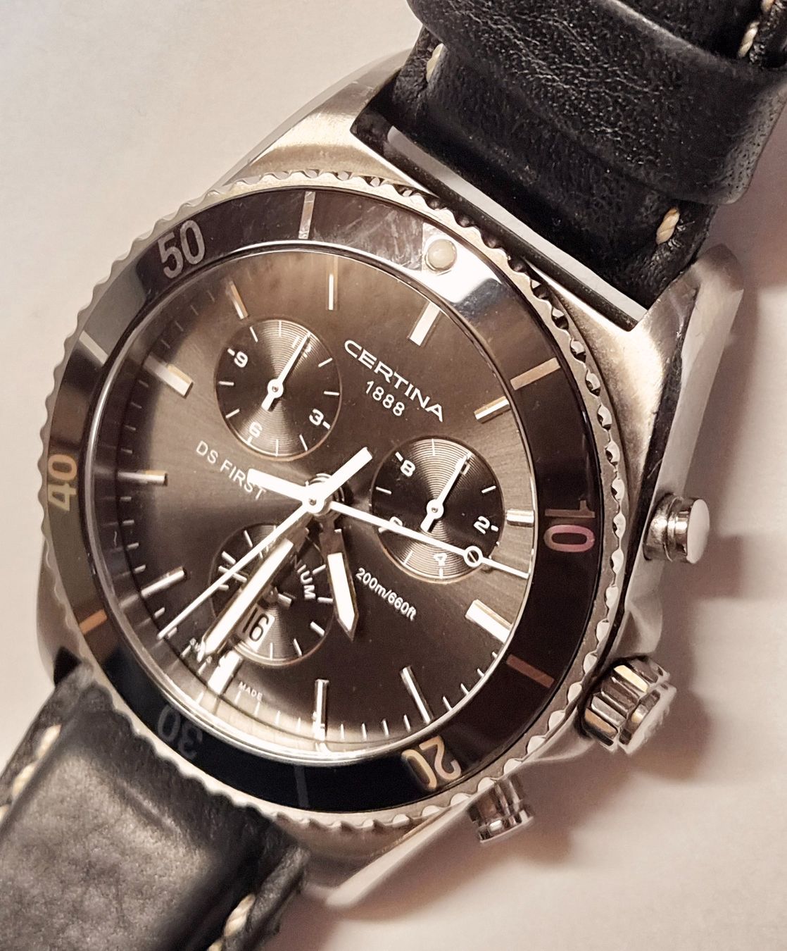 Certina Uhren: Certina DS First Titanium Chrono Uhr . – Gebraucht aus Madiswil von Willys4 1