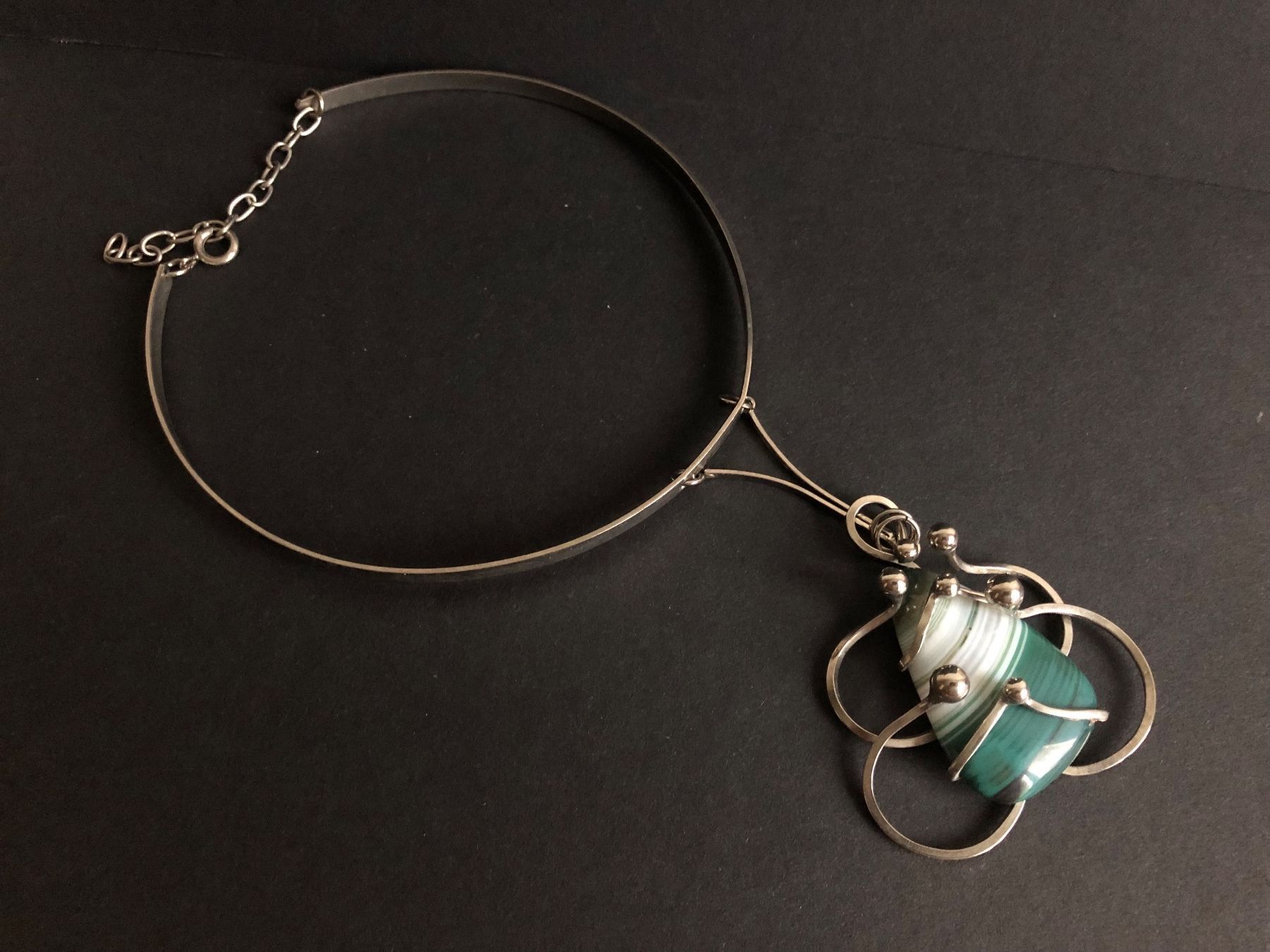 Colliers: Modernist Kette mit Achat – D'occasion à Spiegel b. Bern par Rogger72 3