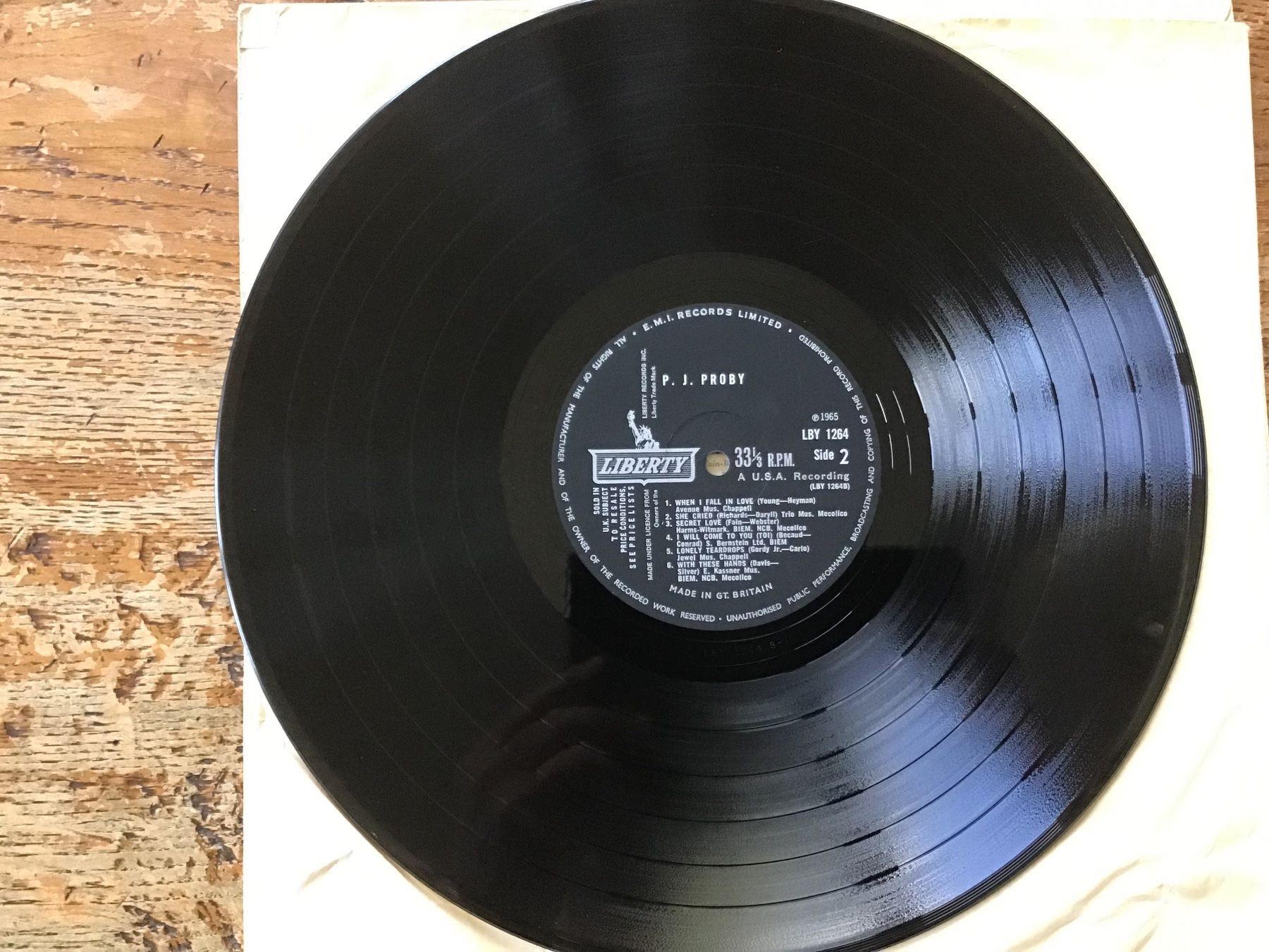 Schallplatten: LP P.J. Proby – Gebraucht aus Fully von Ruby97 3
