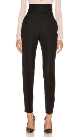 ALEXANDRE VAUTHIER Grain de Poudre Tailored Hose Wolle FR36