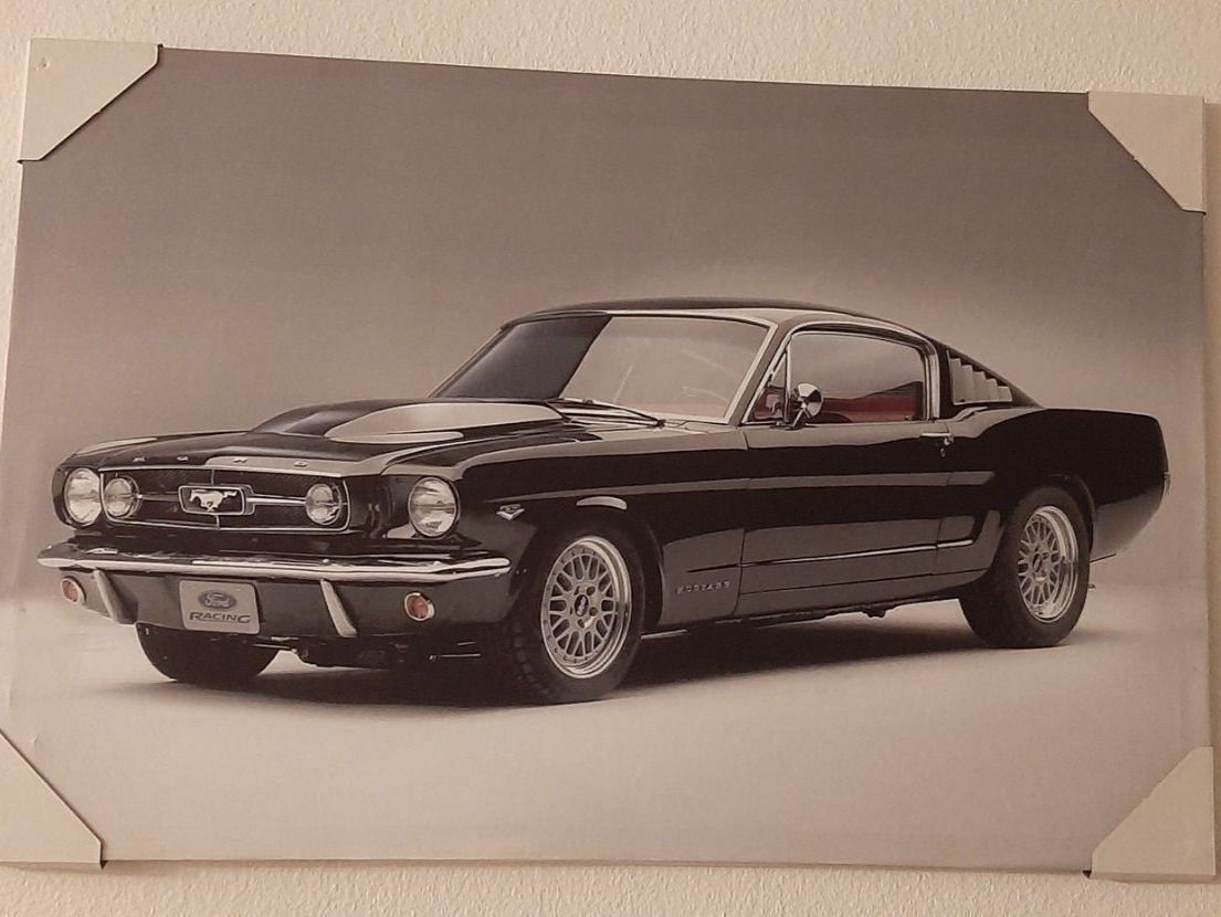 Poster & Bilder: Mustang Coupe 1967 LED Bild – Neu und originalverpackt aus Kilchberg ZH von ruedi34
