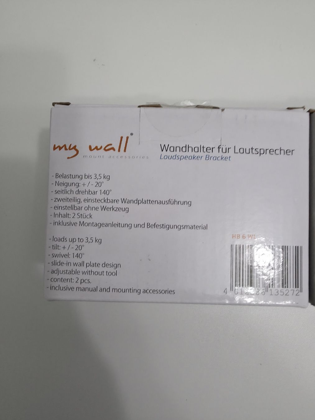 Supporti a parete: Lautsprecher-Wandhalterung x2 – Nuovo e nell'imballaggio originale da Embrach venduto da niz_8sff 6