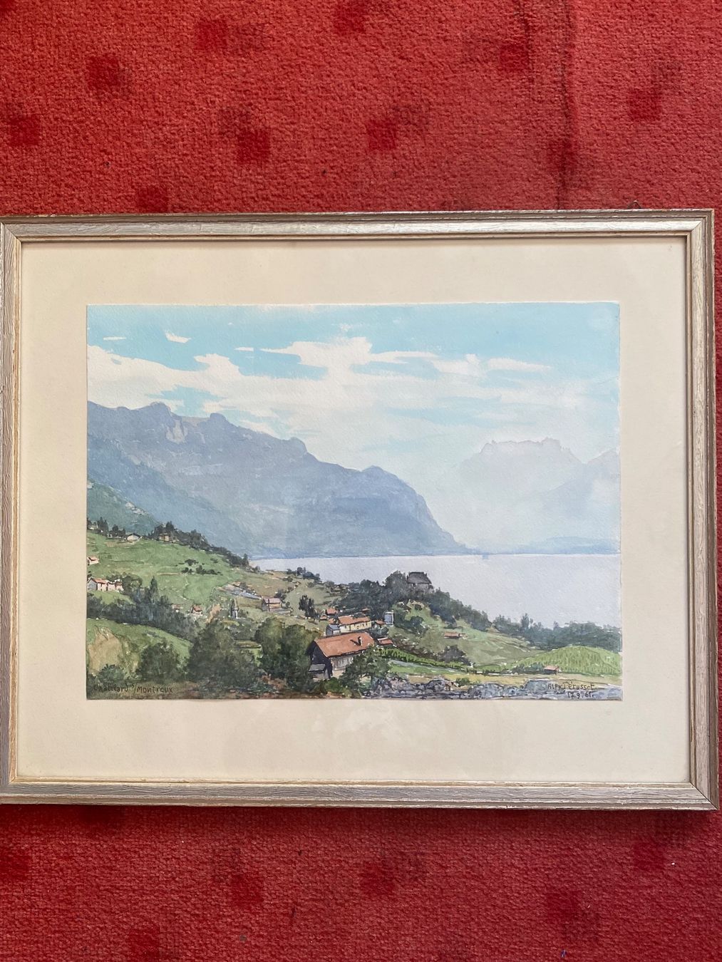 Dipinti: Aquarell Chatelard/Montreux von Kunstmaler Pérusset – Usato da Kreuzlingen venduto da don_ueli6wb5