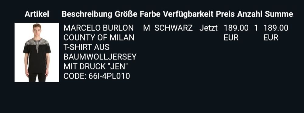 Marcelo burlon T-shirt: Marcelo Burlon printed T-shirt – Nuovo (secondo la descrizione) da Grenchen venduto da Lucifero17 2