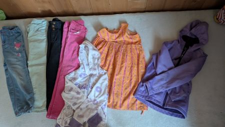 7 teiliges Kleiderset für Mädchen Gr 116