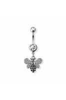 Bauchnabelpiercing mit Hornisse Anhänger