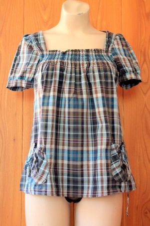 3 Suisses * kariertes SHIRT / Bluse  36  S neuwertig