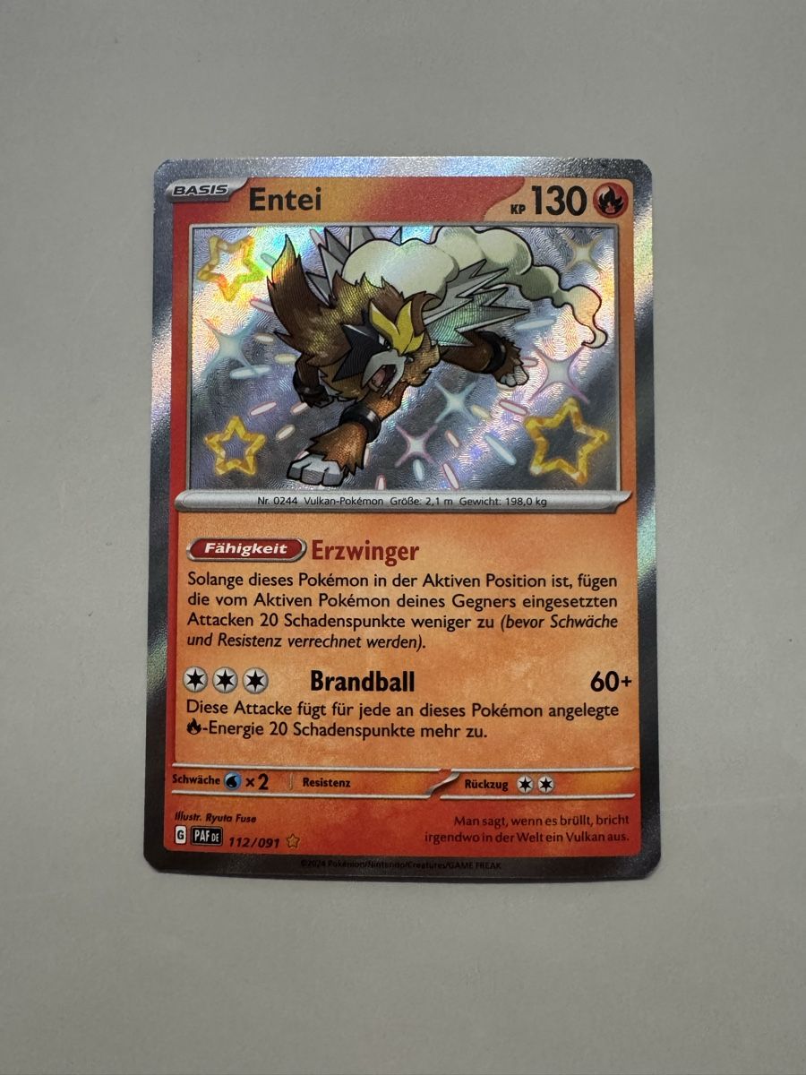 Pokémon Carte collezionabili: Entei 112/091 – Nuovo (secondo la descrizione) da Niederhasli venduto da tcgpoint