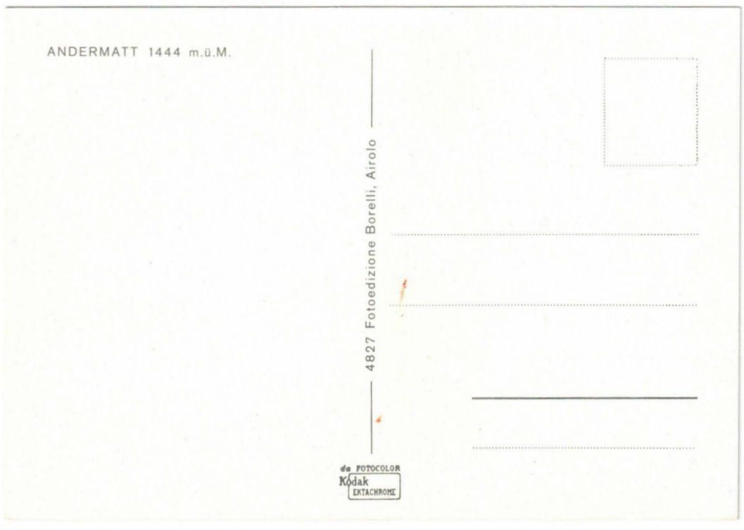 Cartoline postali: Andermatt - 4 Bild AK – Usato da Binningen venduto da Mountainrider 1