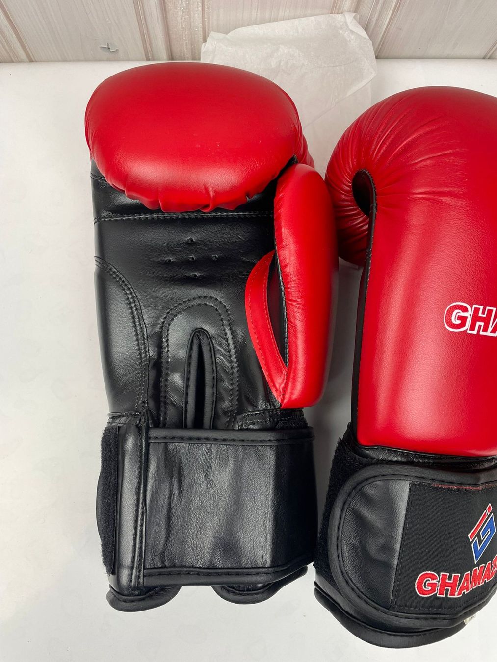Guanti & manicotti: Rote Boxhandschuhe von Ghamaza - Training oder Sparring 🥊 – Nuovo e nell'imballaggio originale da Wängi venduto da LiqKojote 1