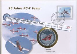 2014 Numis -Brief, 25 Jahre PC-7 - Team, Stempel: Zürich