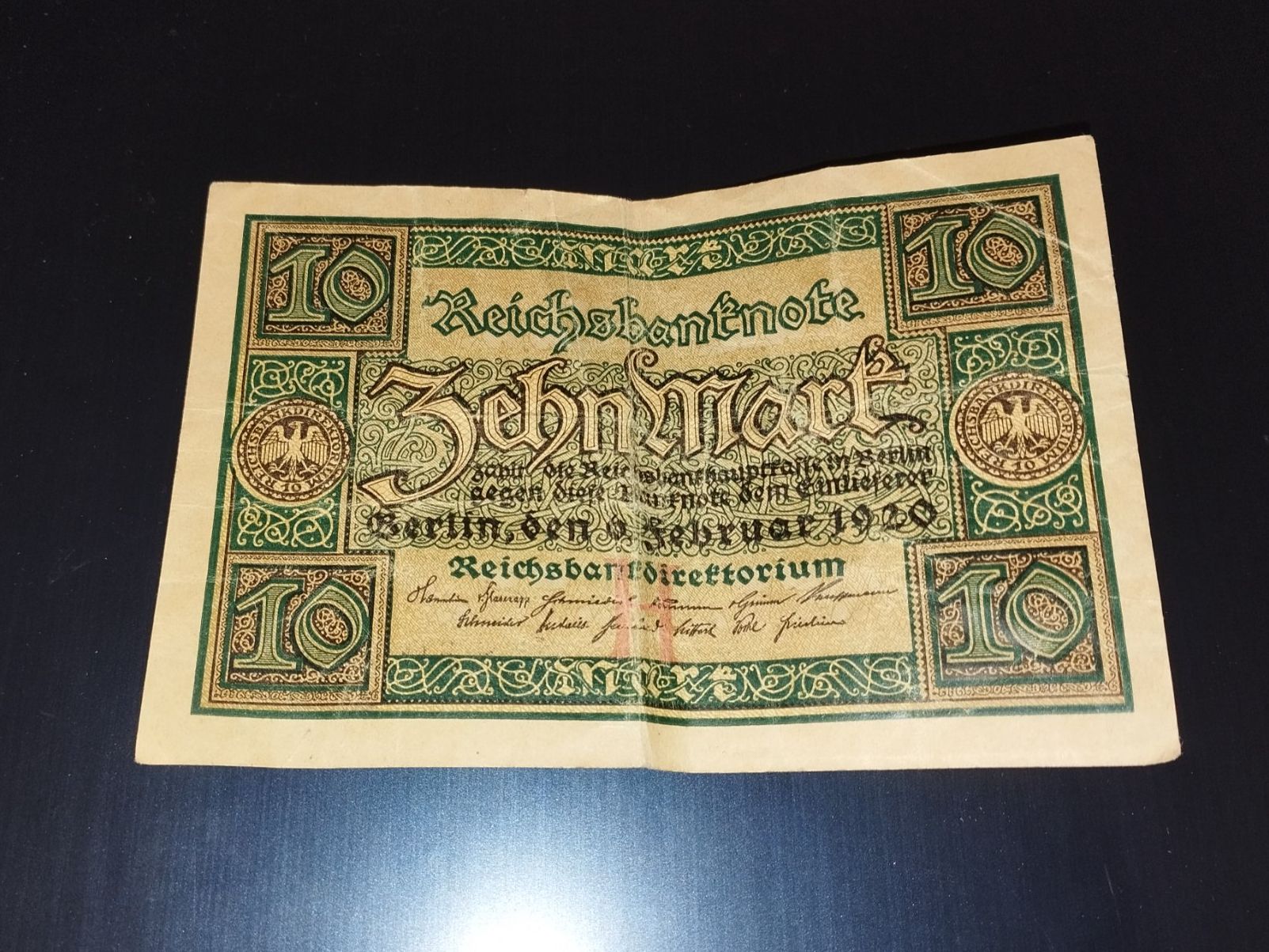 Banconote: Billet 10 mark, Allemagne 1920 – Usato da Collombey venduto da Anoushka83