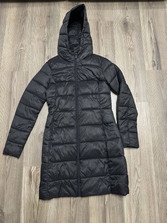 Daunen-Mantel Gr. XS schwarz