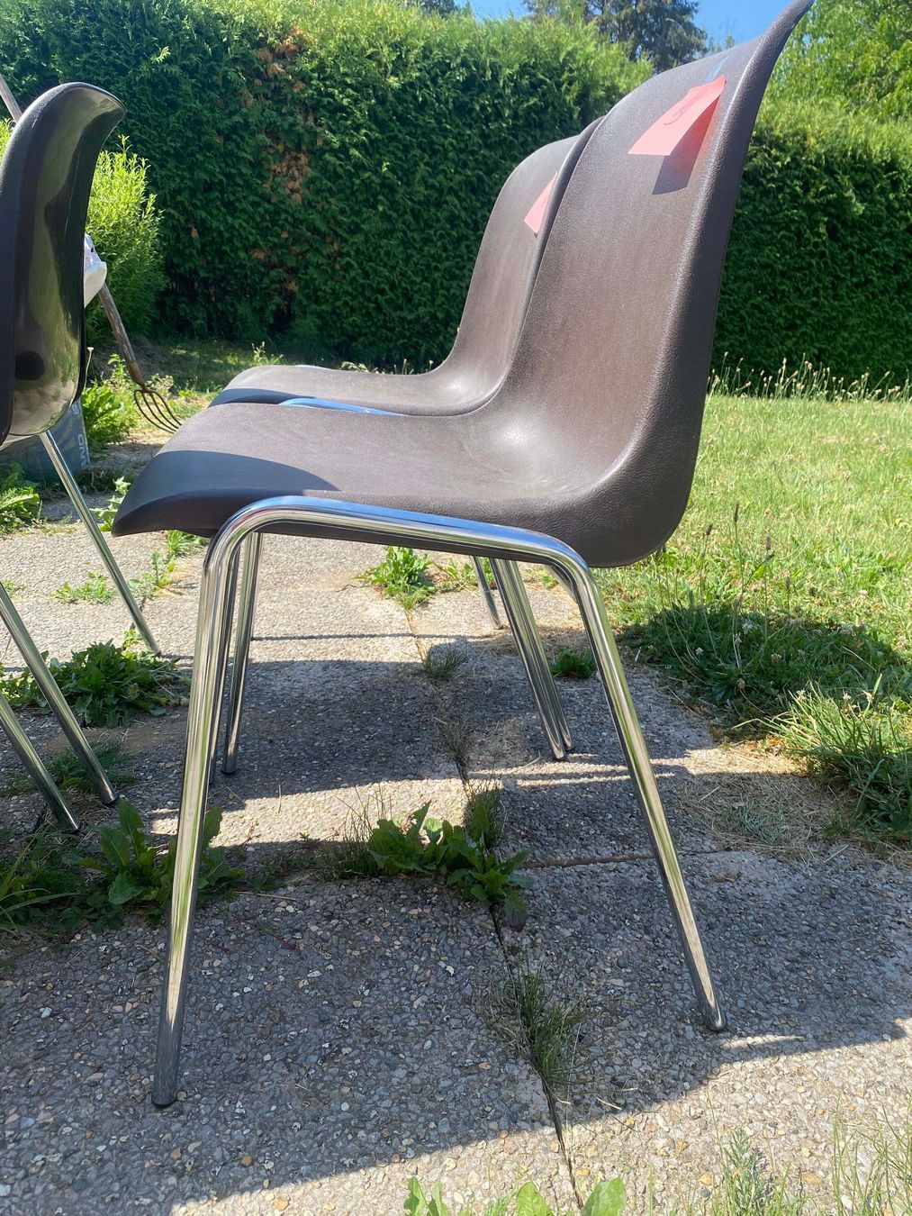 Sedie: Lot de 5 chaises brunes (2) – Usato da Savigny venduto da Yves1960 3
