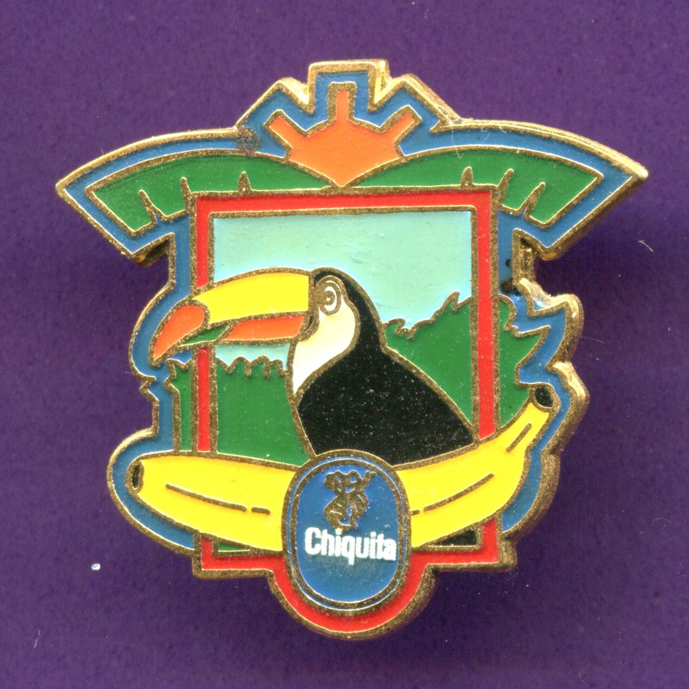 Chiquita Placchette & Badge: Tukan  CHIQUITA  Banane – Usato da Winterthur venduto da Sammleroase