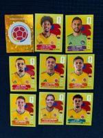 9 Panini Sammelbilder von Kolumbien