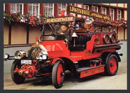 Bier Brauerei LÖWENBRÄU Zürich Feuerwehr Fiat LKW Löschzug