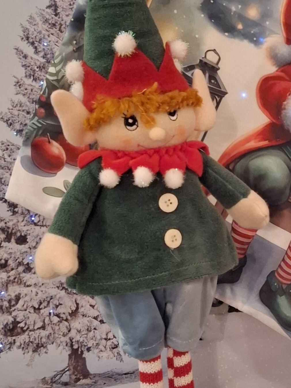 Alle Dekorationen: ELF - FIGUR  MIT 2 KISSEN & SCHELLEN – Neu (gemäss Beschreibung) aus Gretzenbach von schibaya 5