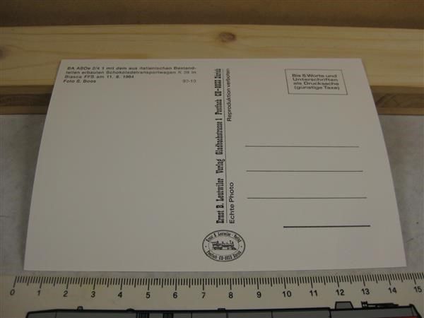 Cartoline postali: AK Bahnhof Biasca, Zug nach Acquarossa – Nuovo (secondo la descrizione) da Malters venduto da Marosko 1