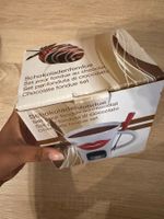 Schokoladenfondu Set Tasse mit 4 Gabeln neu