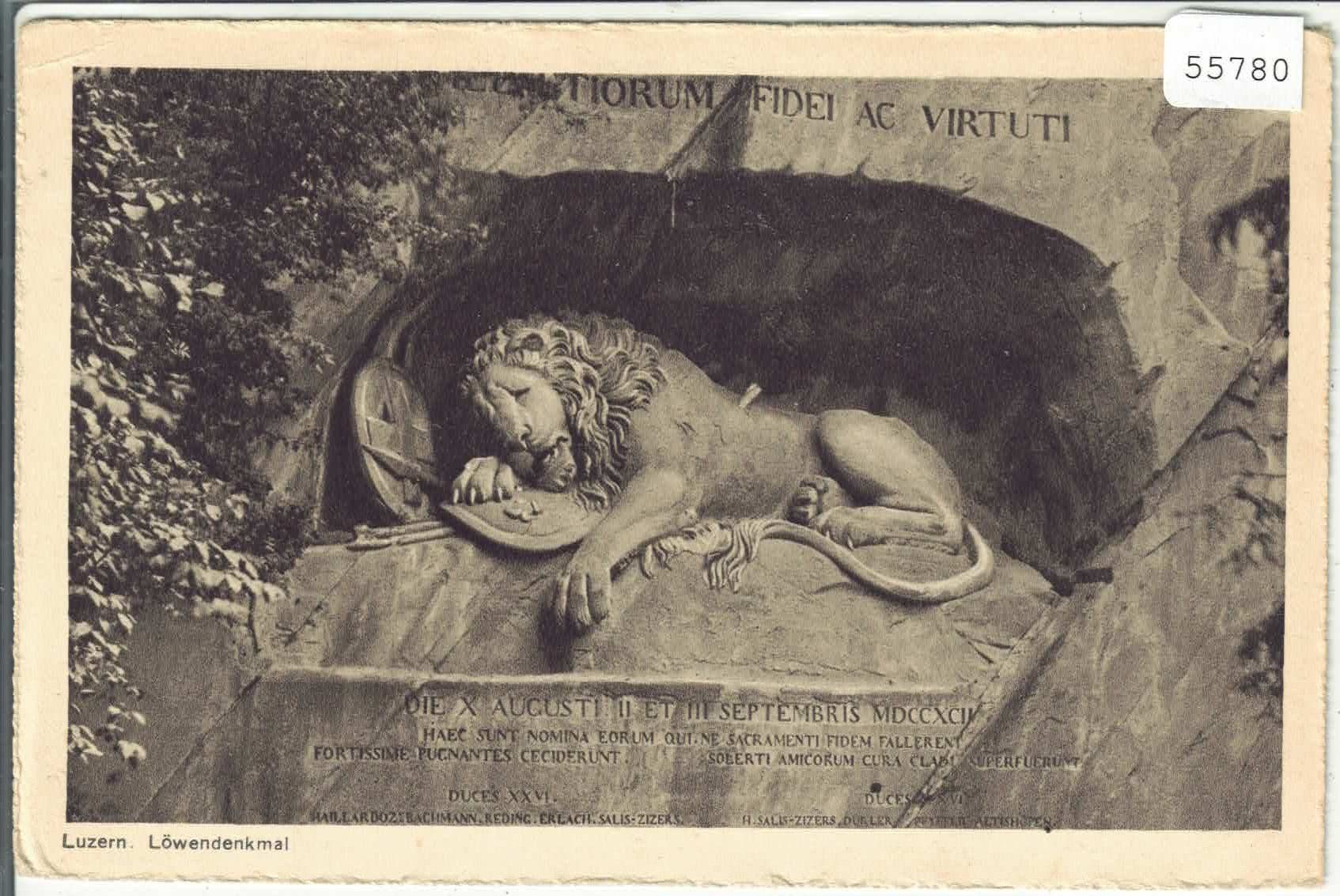 Cartoline postali: Luzern - Löwendenkmal – Usato da Ettingen venduto da Kartenplanet