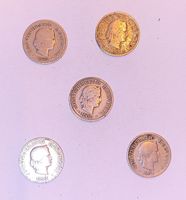 5 Rappen Stücke Schweiz gemischt 1882-1902 guter Zustand