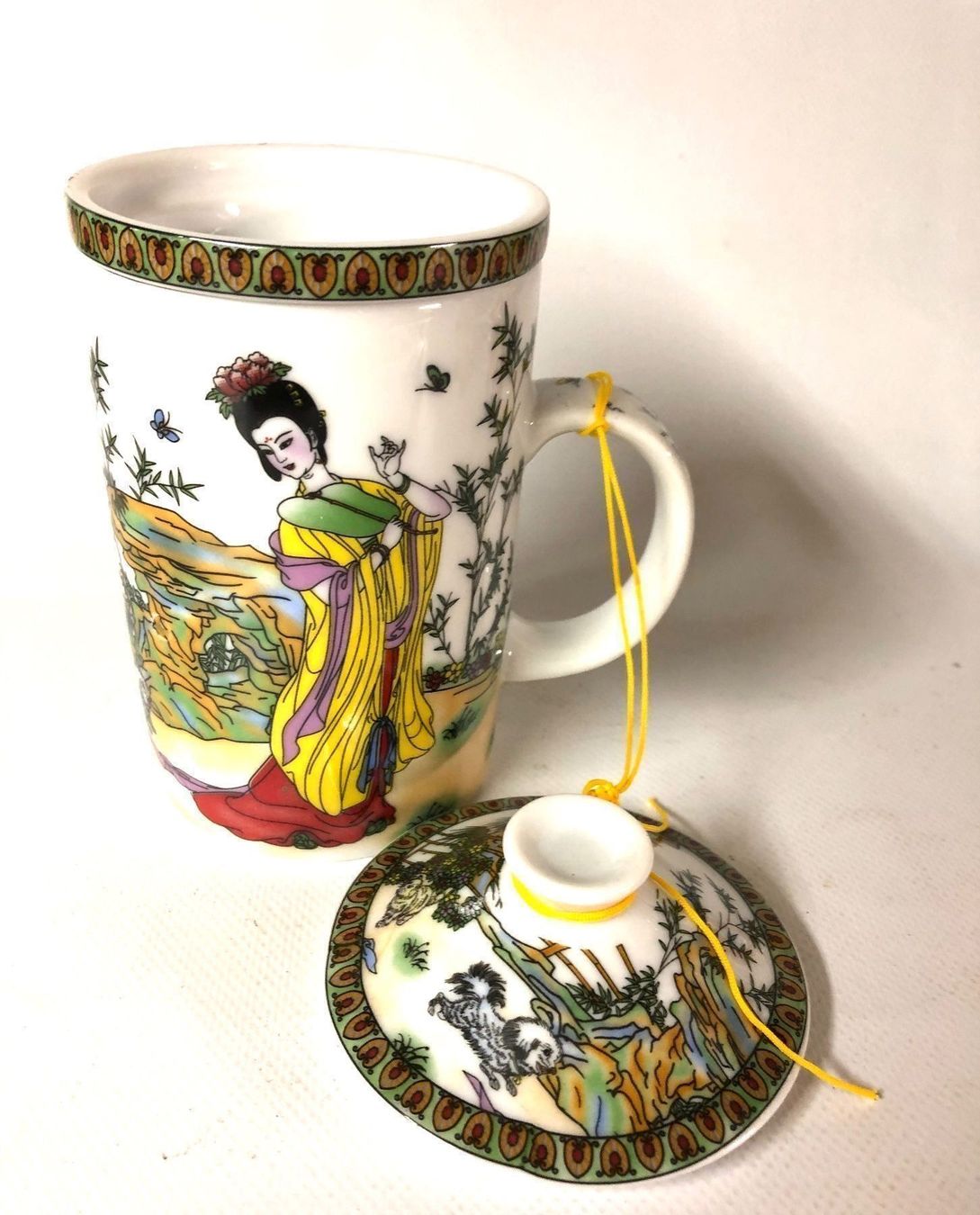 Tasses: Teetassen handbemalt mit Einsatzsieb – Neuf (Voir description) à Solothurn par auktion-schweiz 6