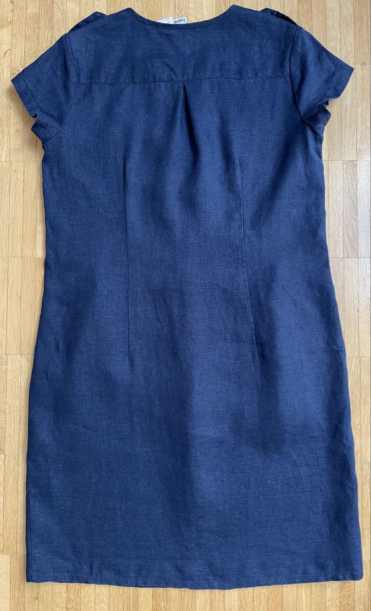 Heine Kleider: Leinen Kleid Dunkelblau von Heine – Neu (gemäss Beschreibung) aus Ittigen von franzis6 4