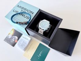 OMEGA x SWATCH Mission to Uranus “Tiffany”, Box&Papers+brac.