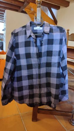 Karo-Hemd, neu, blau&grau, Gr. 38, Set: 2 Stk.