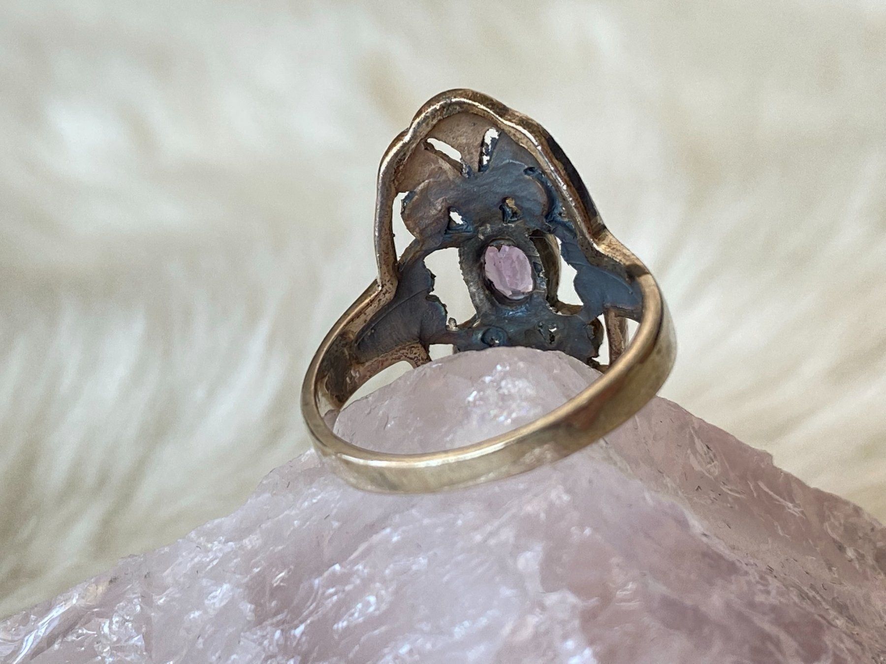 Anelli: Ring Silber 925 mit lila Stein – Usato da Istighofen venduto da Ringparadies 2