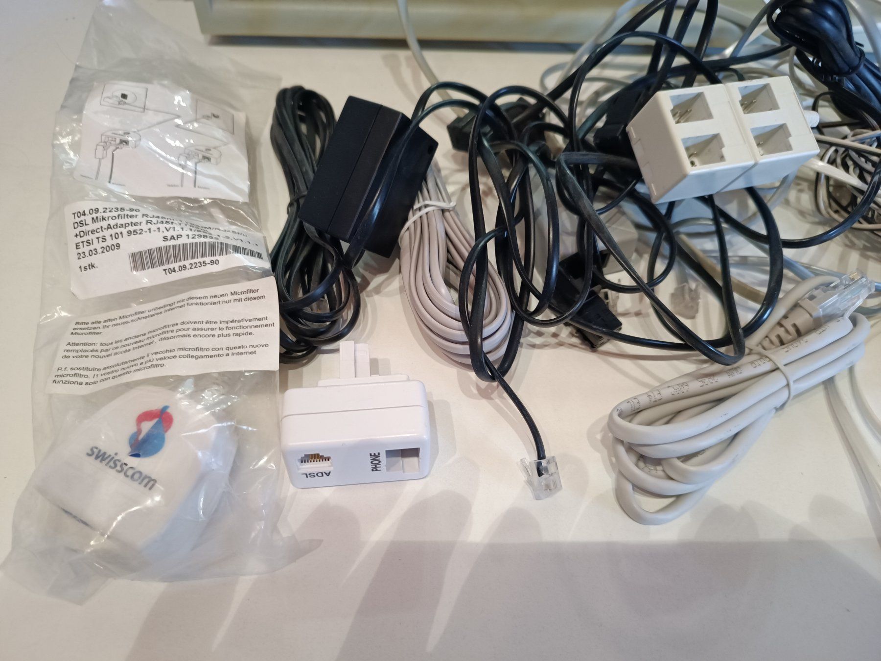 Kabel: Telefon Kabel / Adapter analog / dsl – Neu (gemäss Beschreibung) aus Münchwilen TG von Gandalf126
