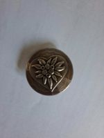 Edelweiss Knopf aus Metall