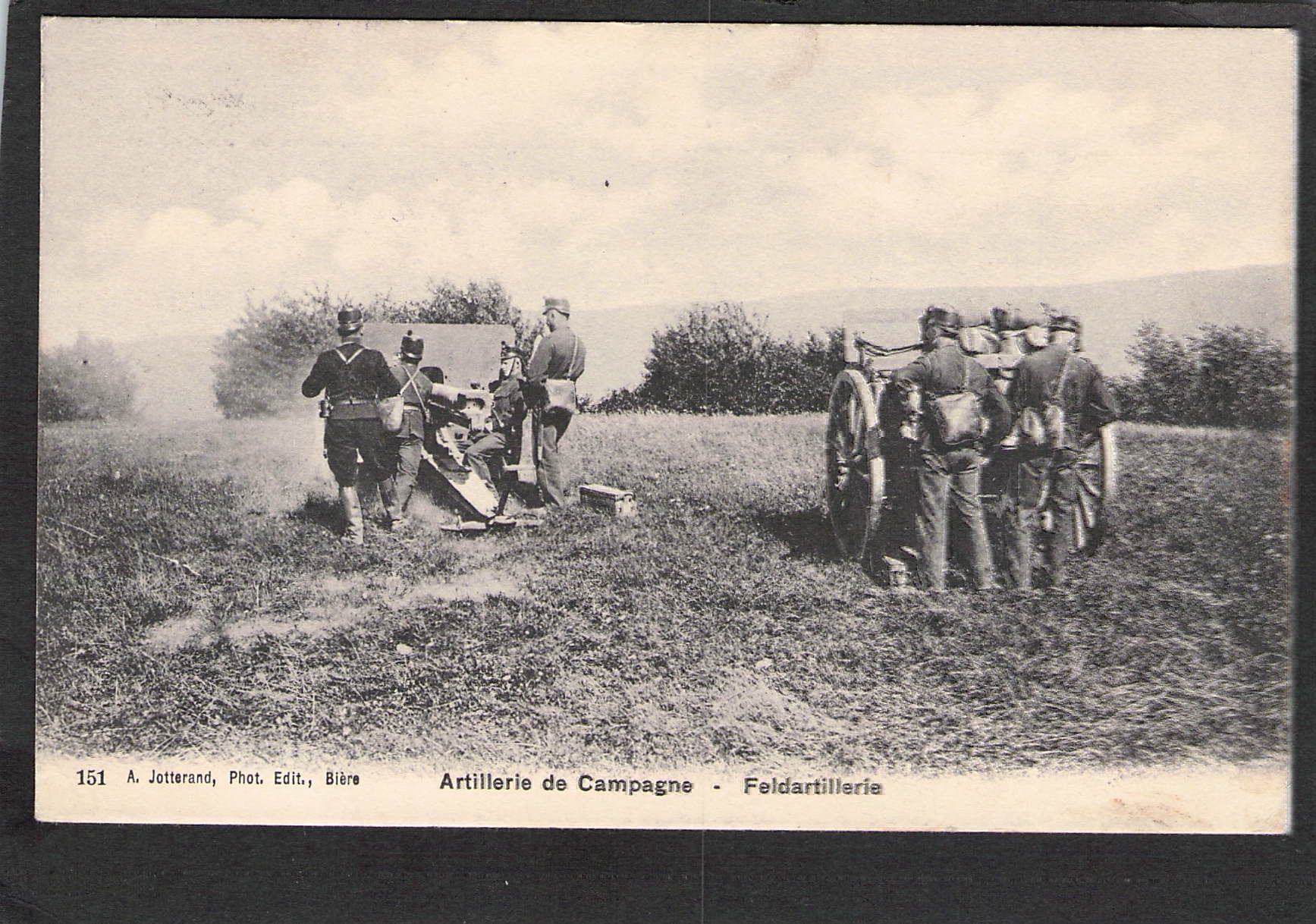 Ansichtskarten: AK Feldartillerie, 1909 – Gebraucht aus Reichenburg von ibiza18
