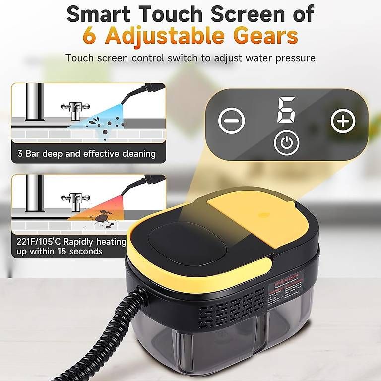 Dampfreiniger: Dampfreiniger mit 7 Zubehörteilen, Smart Touch – Neu (gemäss Beschreibung) aus Kreuzlingen von Best-Deal-Oase 4