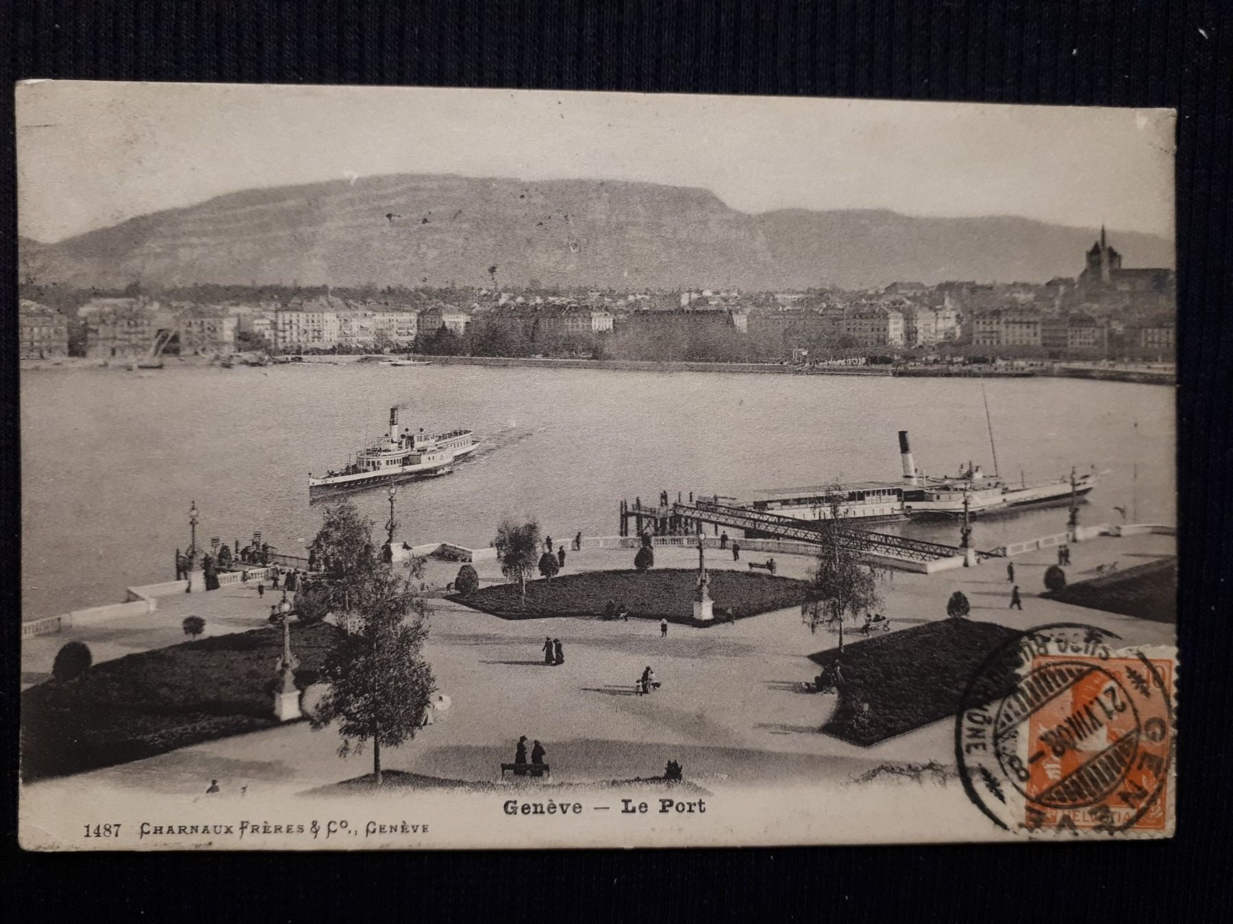 Cartoline postali: GENEVE 1908 - AVEC BATEAUX A VAPEUR – Usato da Ponto Valentino venduto da giorgia06