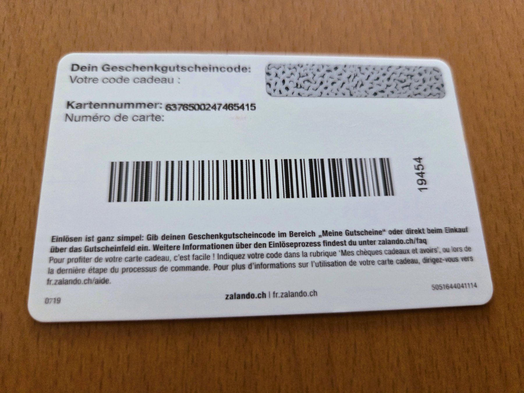 Telefon- & Taxkarten: GESCHENKKARTE - SCHWEIZ – Neu (gemäss Beschreibung) aus Brüttisellen von Nighttrain 2