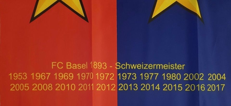FC Basel Fahnen: FC Basel Fahne 20. Titel stärnstund – Gebraucht aus Emmenbrücke von Herzog07 2