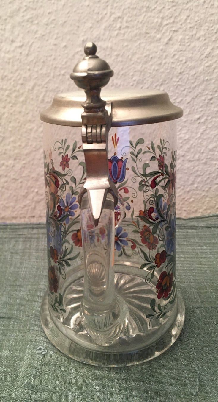 Bicchieri: Bierkrug mit Zinndeckel / Handarbeit – Usato da Zürich venduto da loriana 6