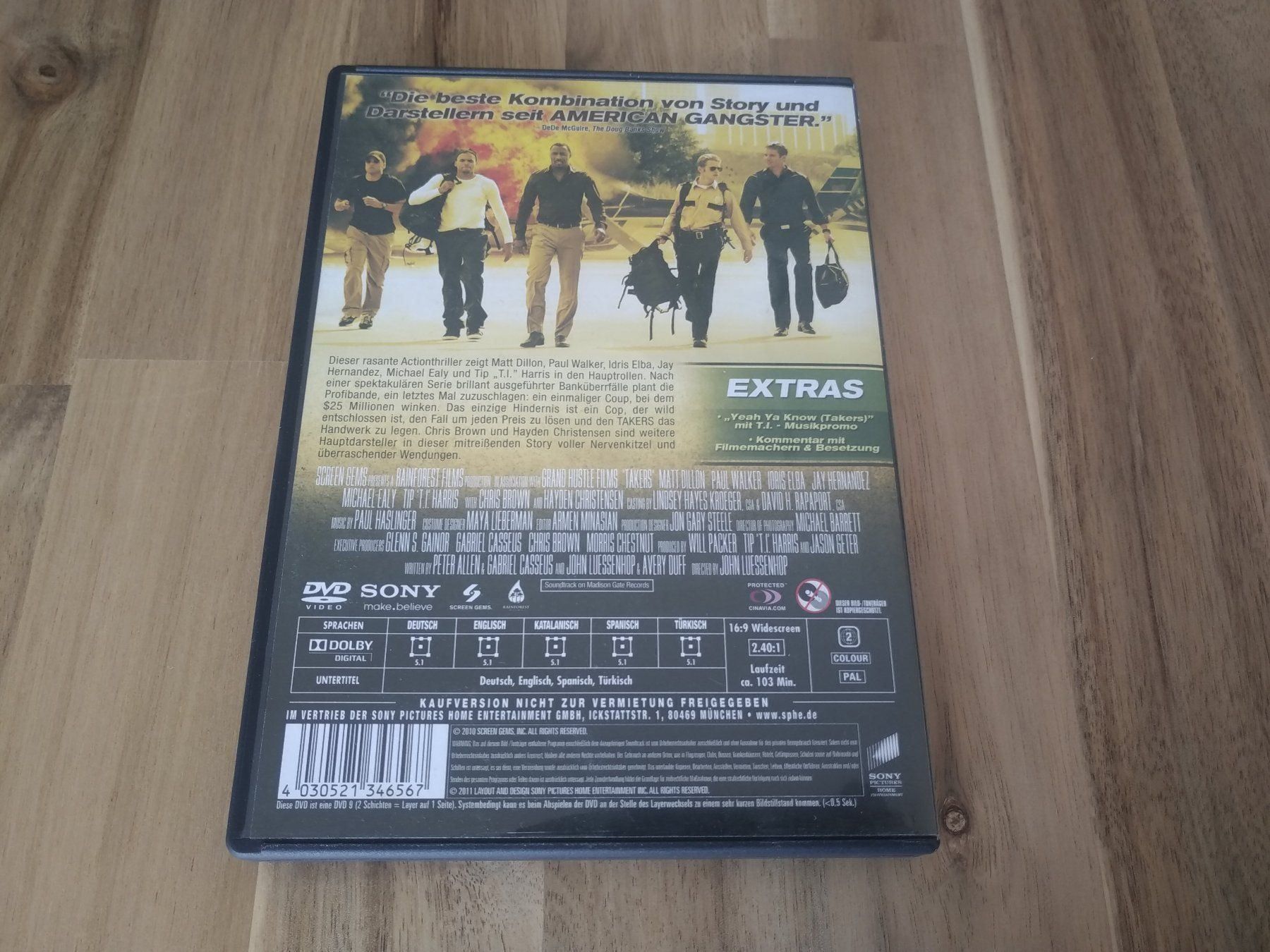 Tous les DVDs: Takers – D'occasion à Olten par prusik02 2