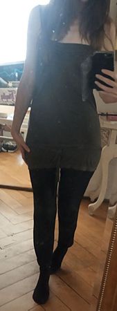 Sisley top ou tunique avec bretelles et ceinture
