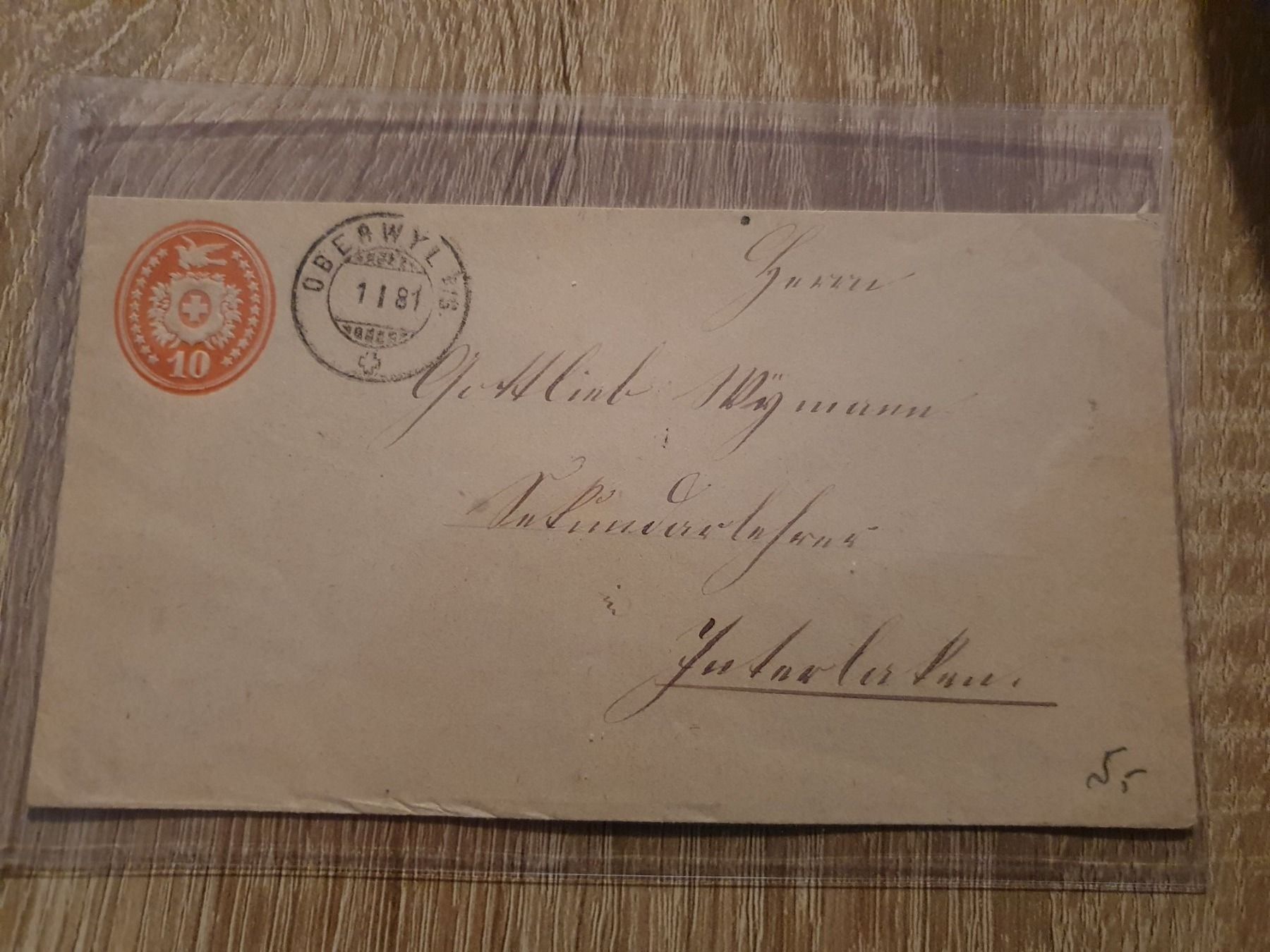 Tutti i francobolli: 10 Rp Tübli – Usato da Balgach venduto da SIMEON27