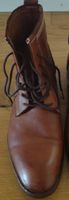 Élégantes bottines en cuir marron, taille 43