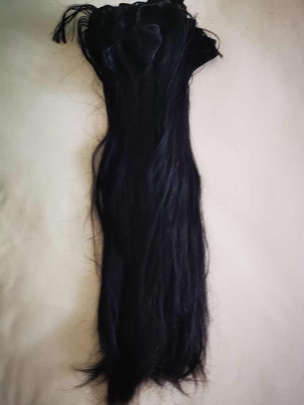 Parrucche: Mèches de cheveux naturels noirs - perruque / postiche – Usato da Courtepin venduto da mara_1808 3