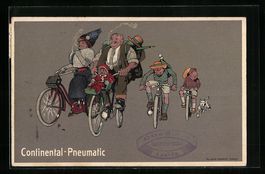 Continental-Pneumatic, Familie auf Fahrr