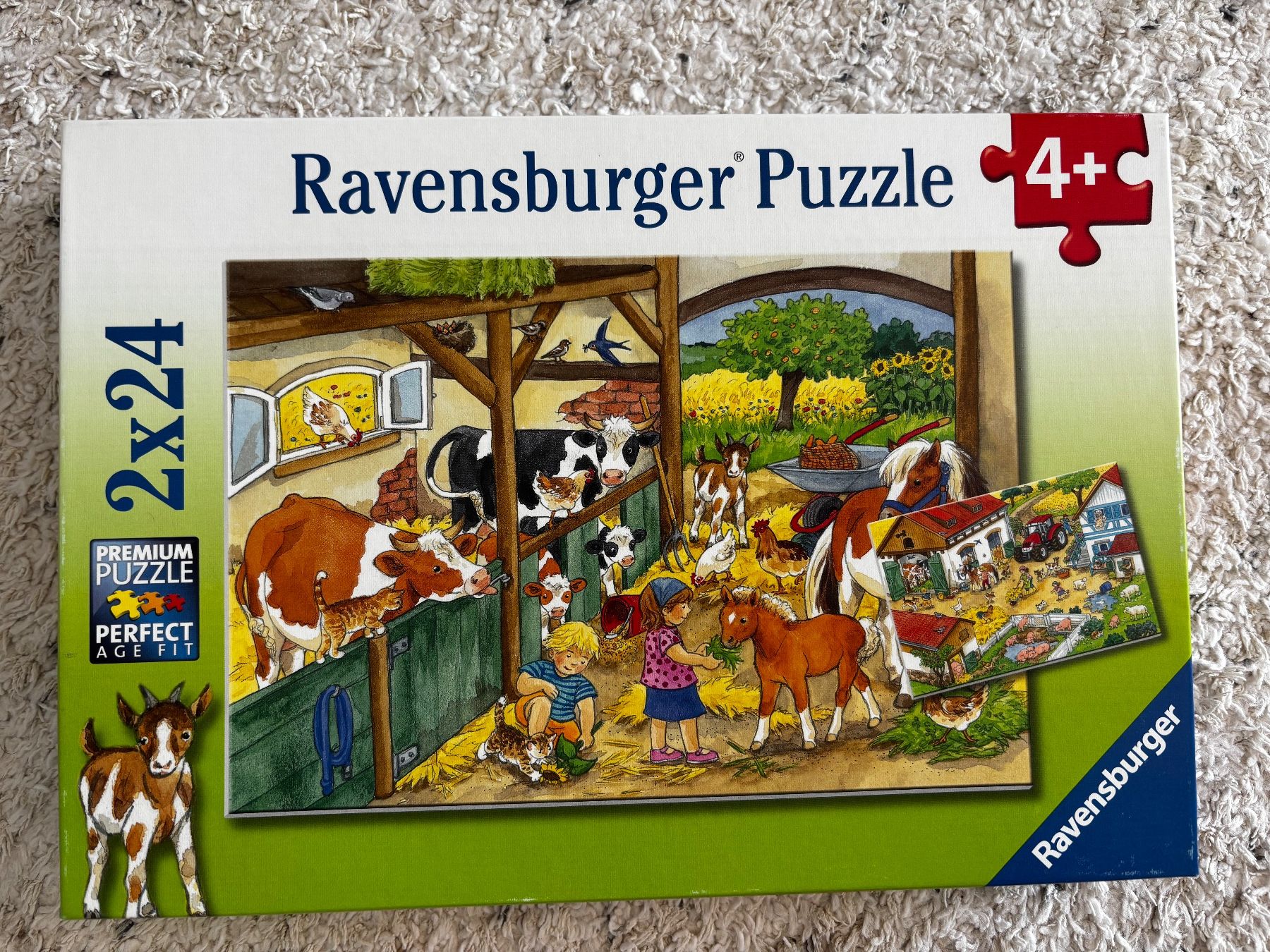 Ravensburger Puzzle: Ravensburger Puzzle - Farm - 2x24 PCS – Usato da Cully venduto da Maar_K