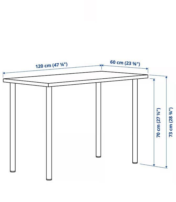 Ikea Scrivanie: Table bureau IKEA - effet chêne blanchi – Usato da Yverdon-les-Bains venduto da tor_sc5x 3