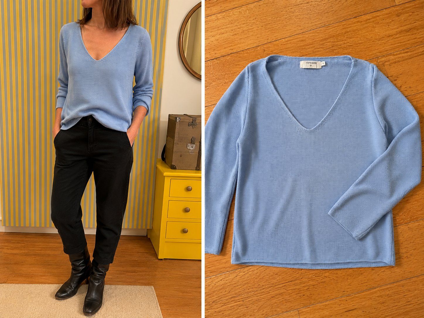 Cream Maglioni & Felpe: Très beau pull bleu de la marque Cream – Nuovo (secondo la descrizione) da Pully venduto da Artemisya